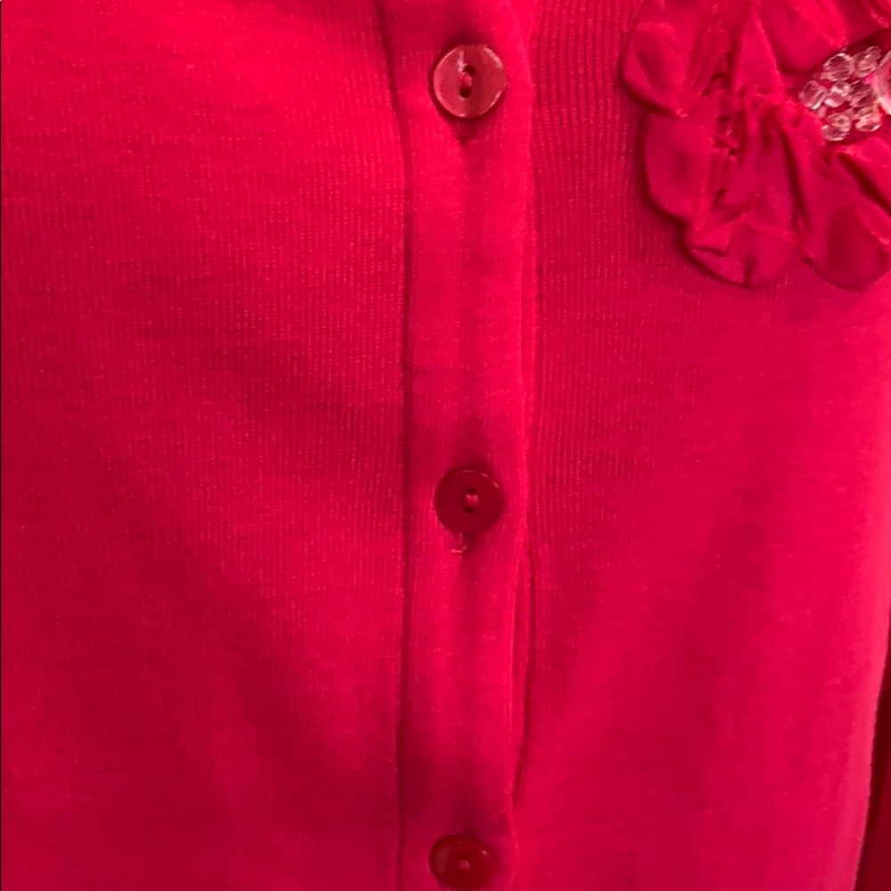 Rafaella Hot Pink Cotton Cardigan Top - Picture 5 of 7
